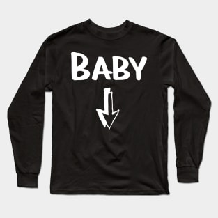 Matching Pregnancy Shirts Funny Beer Baby Belly Long Sleeve T-Shirt